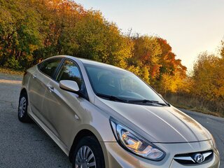 2012 Hyundai Solaris I, золотистый, 530000 рублей, вид 1