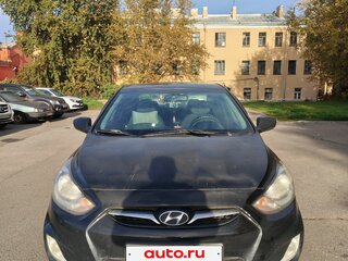 2011 Hyundai Solaris I, чёрный, 450000 рублей, вид 2