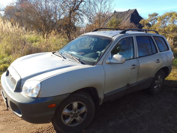 2003 Hyundai Santa Fe I, серебристый, 250000 рублей - вид 4