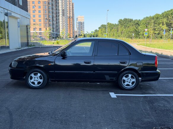 2008 Hyundai Accent ТагАЗ II, чёрный, 249000 рублей - вид 4