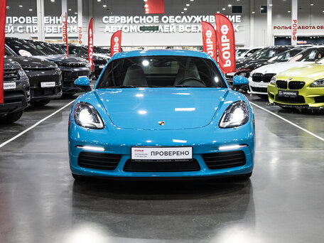 2018 Porsche Cayman III 718 (982), голубой, 6791123 рублей, вид 3