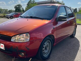 2009 Lada (ВАЗ) Kalina I, красный, 250000 рублей, вид 1