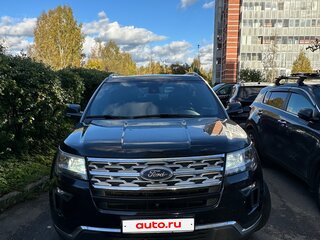 2018 Ford Explorer V Рестайлинг 2, чёрный, 2900000 рублей, вид 2