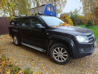 2013 Volkswagen Amarok Double Cab full-time I, чёрный, 1800000 рублей, вид 1