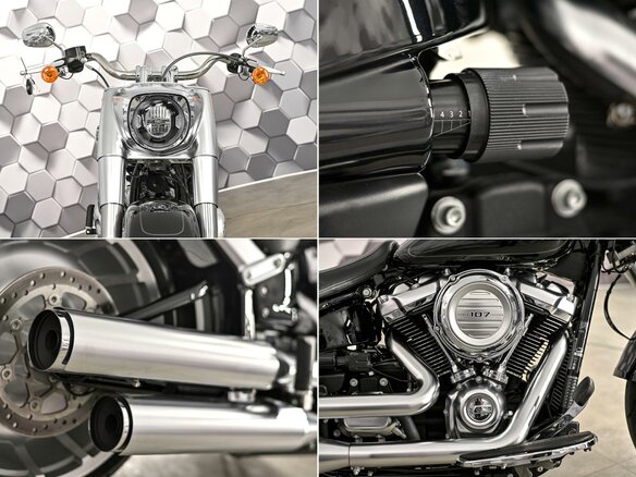 2018 Harley-Davidson Fat Boy, чёрный, 1799000 рублей - вид 8