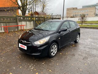 2012 Hyundai Solaris I, чёрный, 787000 рублей, вид 1