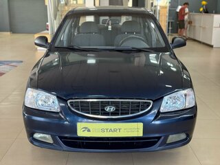 2006 Hyundai Accent ТагАЗ II, синий, 390000 рублей, вид 2