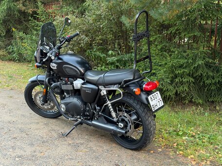2019 Triumph Bonneville T100, чёрный, 650000 рублей, вид 5