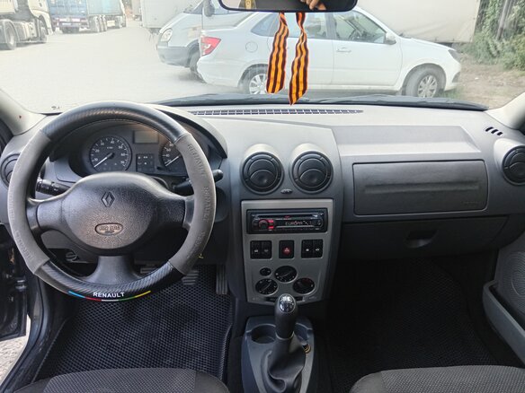 2007 Renault Logan I, серый, 350000 рублей - вид 6
