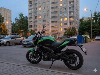 2021 Bajaj Dominar 400, зелёный, 350000 рублей, вид 4