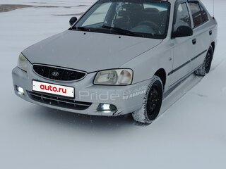 2003 Hyundai Accent ТагАЗ II, серебристый, 200000 рублей, вид 1