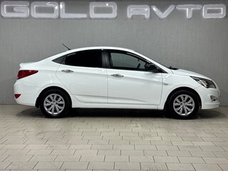 2014 Hyundai Solaris I Рестайлинг, белый, 650000 рублей, вид 4