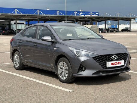 2021 Hyundai Solaris II Рестайлинг, серый, 1410000 рублей, вид 3