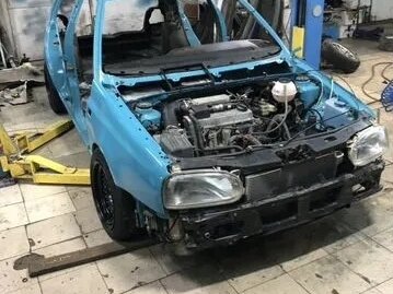 1993 Volkswagen Golf III, голубой, 440000 рублей - вид 3
