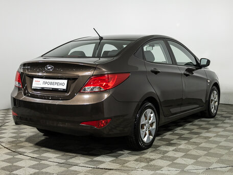 2016 Hyundai Solaris I Рестайлинг, коричневый, 1100000 рублей, вид 5