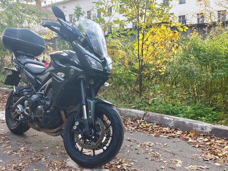 2018 Yamaha MT-09 Tracer (FJ-09), зелёный, 800000 рублей, вид 1