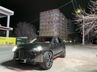 2006 Porsche Cayenne Turbo I (955), чёрный, 550000 рублей, вид 1
