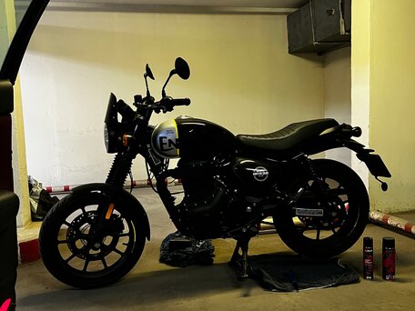 2024 Royal Enfield Hunter, чёрный, 365000 рублей, вид 2