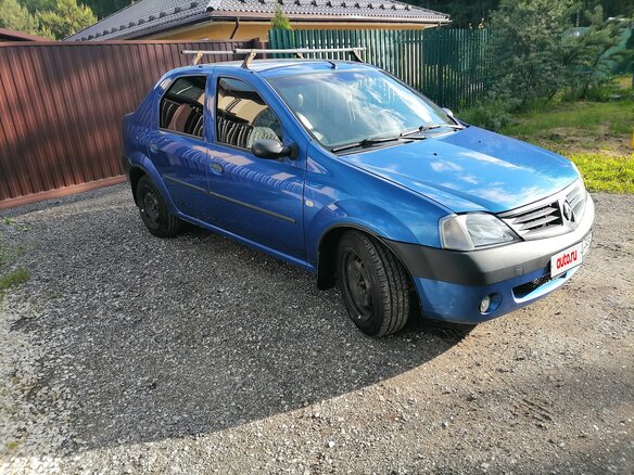 2008 Renault Logan I, синий