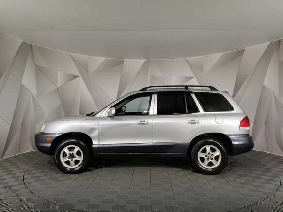 2003 Hyundai Santa Fe I, серебристый, 375150 рублей - вид 4