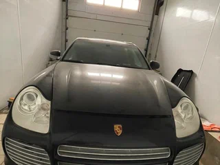 2004 Porsche Cayenne Turbo I (955), чёрный, 1150000 рублей, вид 1