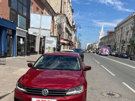 2016 Volkswagen Jetta VI Рестайлинг, красный, 1150000 рублей, вид 3