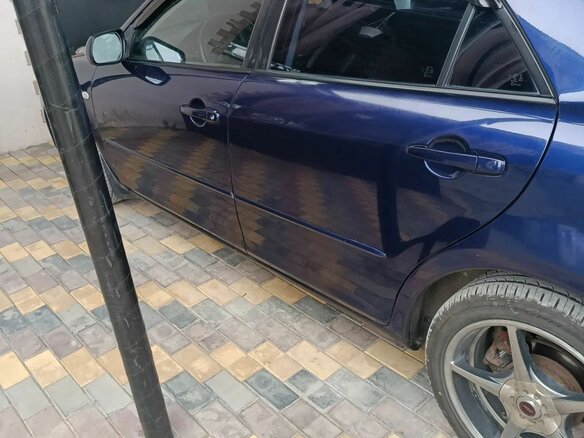 2006 Mazda 6 I (GG) Рестайлинг, синий, 380000 рублей - вид 9