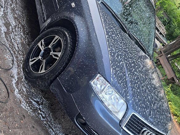 2002 Audi A6 II (C5) Рестайлинг, синий - вид 7