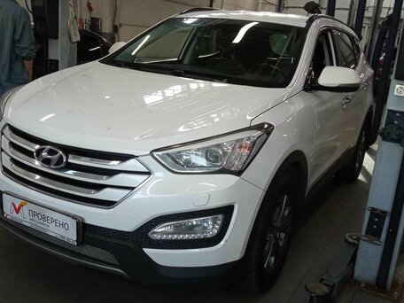 2014 Hyundai Santa Fe III, белый, 1815000 рублей, вид 1