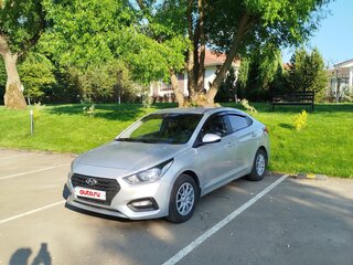 2017 Hyundai Solaris II, серебристый, 1200000 рублей, вид 1