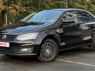 2016 Volkswagen Polo V Рестайлинг, чёрный, 1060000 рублей, вид 1