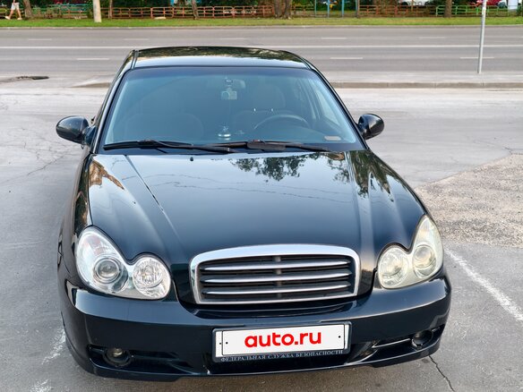2008 Hyundai Sonata ТагАЗ IV (EF) Рестайлинг, чёрный, 470000 рублей