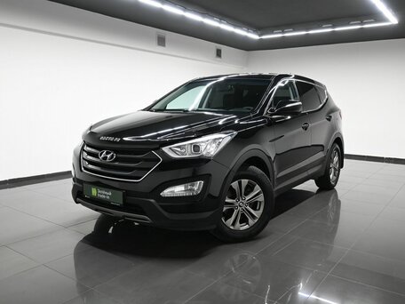 2013 Hyundai Santa Fe III, чёрный, 1595000 рублей, вид 1