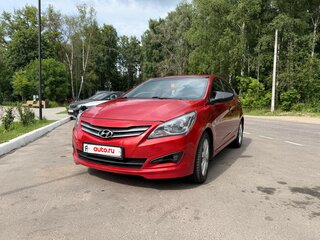 2014 Hyundai Solaris I Рестайлинг, красный, 870000 рублей, вид 2