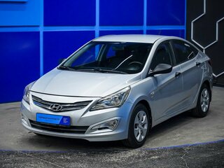 2014 Hyundai Solaris I Рестайлинг, серебристый, 1050000 рублей, вид 2