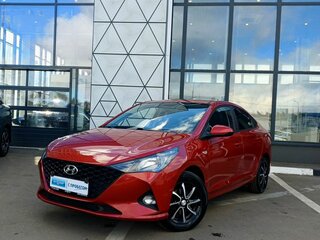 2021 Hyundai Solaris II Рестайлинг, красный, 1599000 рублей, вид 1