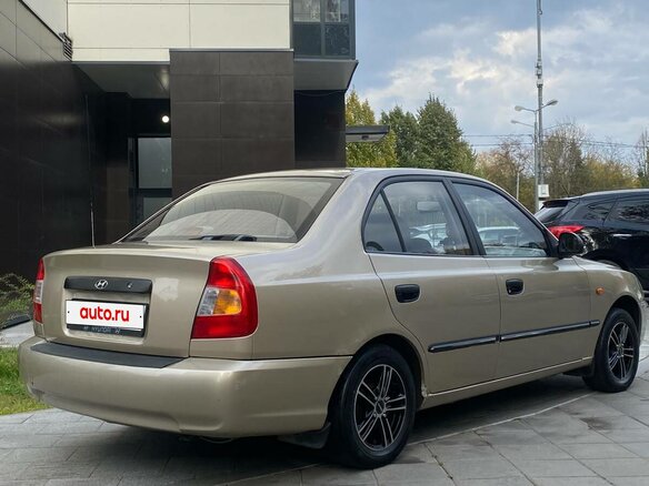 2006 Hyundai Accent ТагАЗ II, жёлтый - вид 6