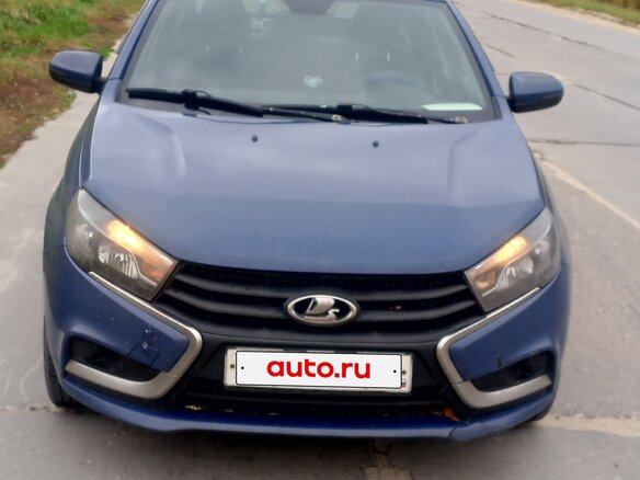 2017 Lada (ВАЗ) Vesta I, синий, 550000 рублей - вид 2