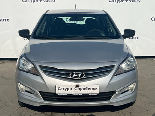 2014 Hyundai Solaris I Рестайлинг, серебристый, 695000 рублей, вид 2
