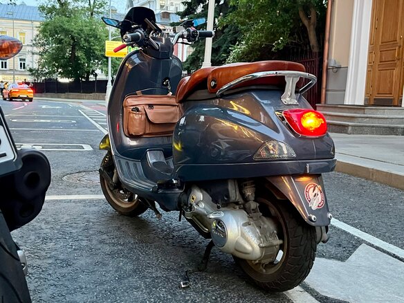 2002 Vespa LXV 125, фиолетовый, 264000 рублей - вид 7