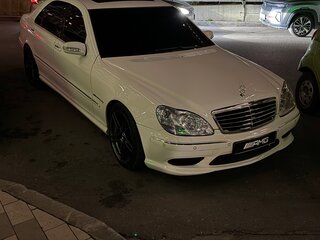 2001 Mercedes-Benz S-Класс 500 Long IV (W220), белый, 1300000 рублей, вид 4