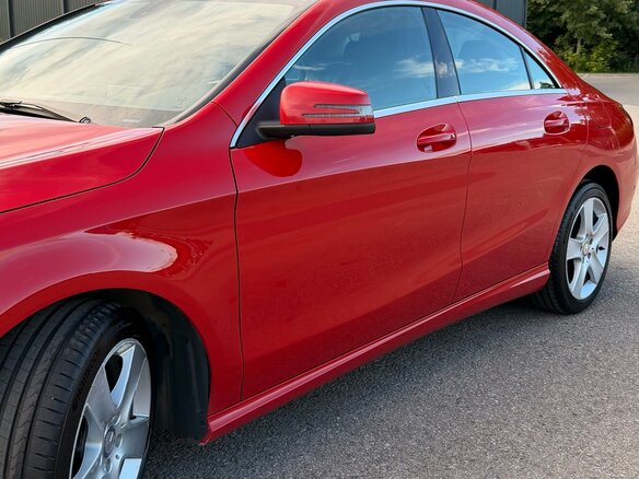2014 Mercedes-Benz CLA 200 I (C117, X117), красный, 1500000 рублей - вид 4