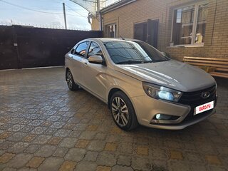2016 Lada (ВАЗ) Vesta I, серебристый, 800000 рублей, вид 3
