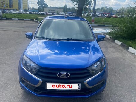 2021 Lada (ВАЗ) Granta I Рестайлинг, синий, 900000 рублей, вид 2