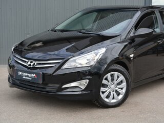 2015 Hyundai Solaris I Рестайлинг, чёрный, 949888 рублей, вид 1