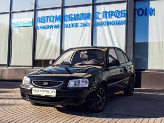 2008 Hyundai Accent ТагАЗ II, чёрный, 338000 рублей, вид 1