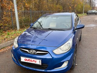 2011 Hyundai Solaris I, синий, 600000 рублей, вид 2