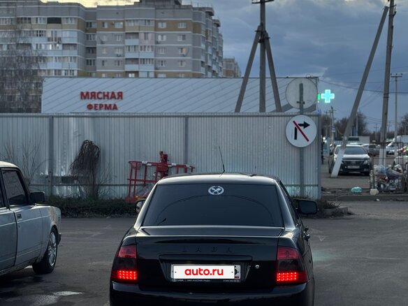 2011 Lada (ВАЗ) Priora I, чёрный, 950000 рублей - вид 6