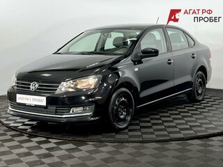 2019 Volkswagen Polo V Рестайлинг, чёрный, 1490000 рублей, вид 2
