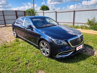 2020 Mercedes-Benz Maybach S-Класс 560 I (X222) Рестайлинг, синий, 7500000 рублей, вид 2